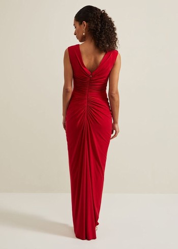 Phase Eight Petite Donna Dress Red Australia | FM1369874